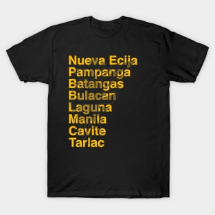 8 Provinces of the Philippines T-Shirt